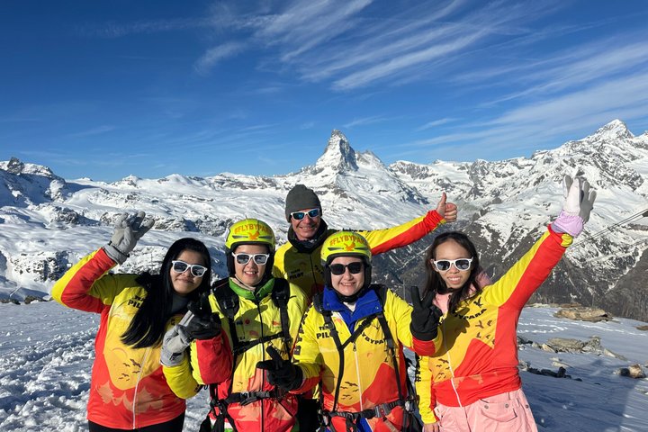 FLYMATTERHORN VIP Tandem Paraquedas Zermatt Matterhorn Vista