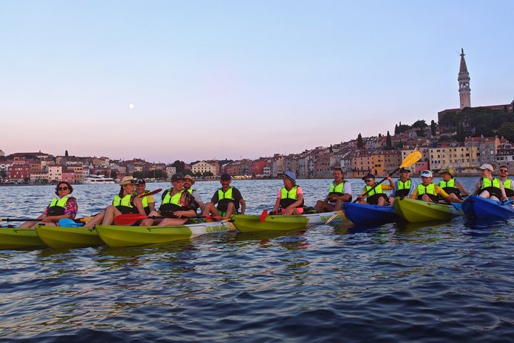 Rovinj fantastisk kajak tur-fri drikke & snorkling & spring & billeder