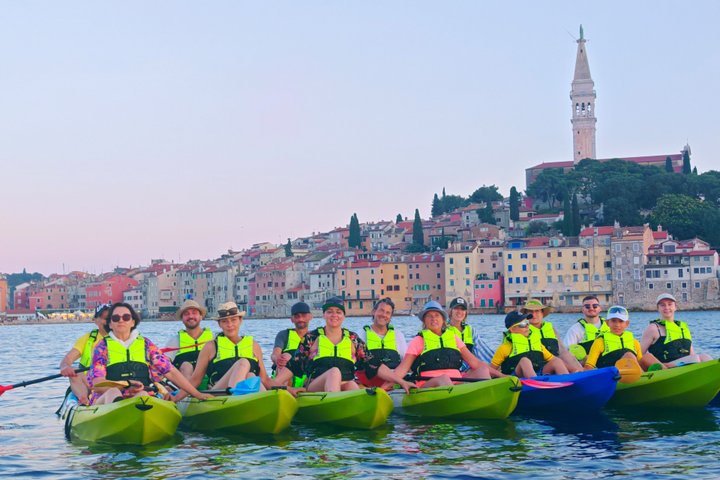 Rovinj fantastisk kajak tur-fri drikke & snorkling & spring & billeder