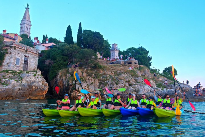 Rovinj fantastisk kajak tur-fri drikke & snorkling & spring & billeder