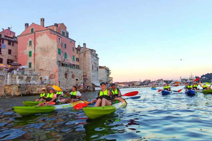 Rovinj fantastisk kajak tur-fri drikke & snorkling & spring & billeder