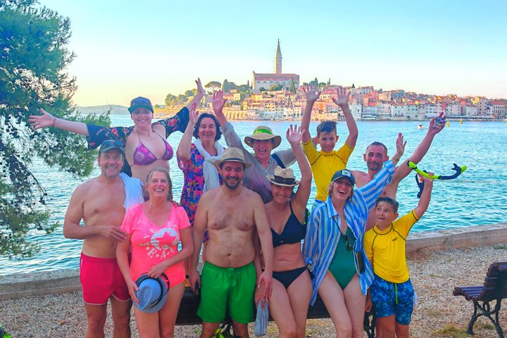 Rovinj fantastisk kajak tur-fri drikke & snorkling & spring & billeder