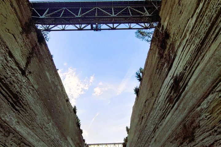 Corinth Canal & Sarronic Gulf GlassCroisière au fond : 4h Natation & Buffet