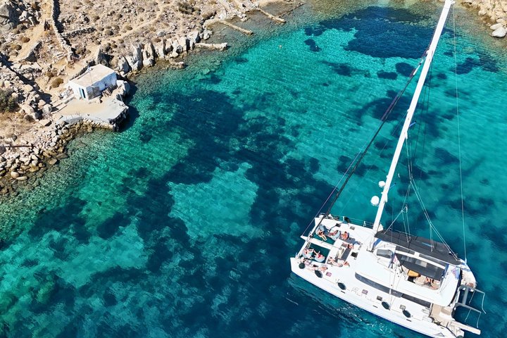 Mykonos Delos Rhenia Tägliche Kreuzfahrt mit Grill, Getränken und Transfer