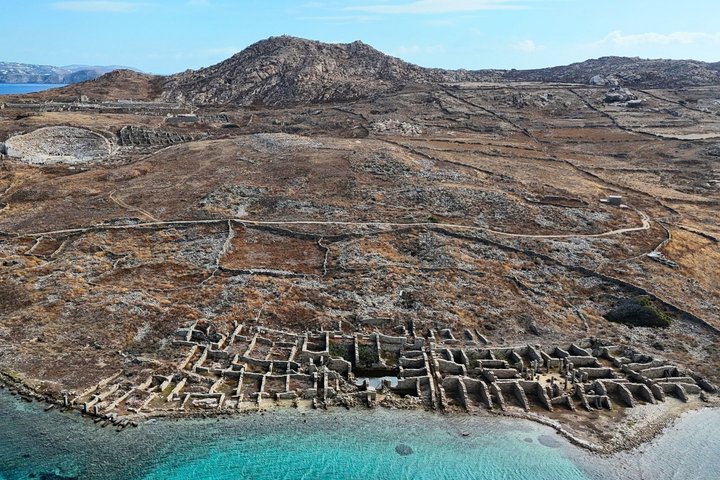 Mykonos Delos Rhenia Tägliche Kreuzfahrt mit Grill, Getränken und Transfer