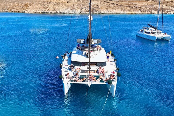 Mykonos Delos Rhenia Tägliche Kreuzfahrt mit Grill, Getränken und Transfer