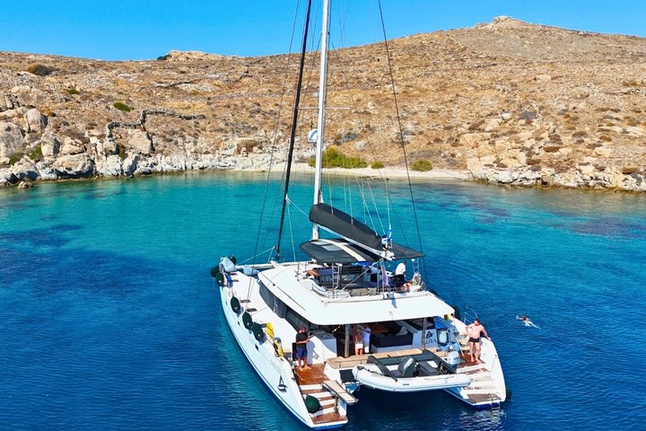 Mykonos Delos Rhenia Tägliche Kreuzfahrt mit Grill, Getränken und Transfer