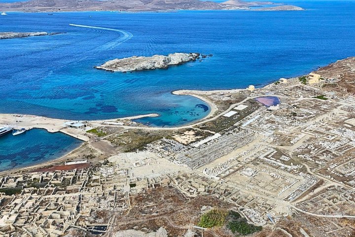Mykonos Delos Rhenia Tägliche Kreuzfahrt mit Grill, Getränken und Transfer