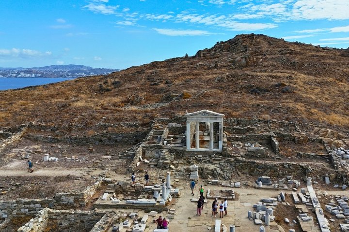 Mykonos Delos Rhenia Tägliche Kreuzfahrt mit Grill, Getränken und Transfer