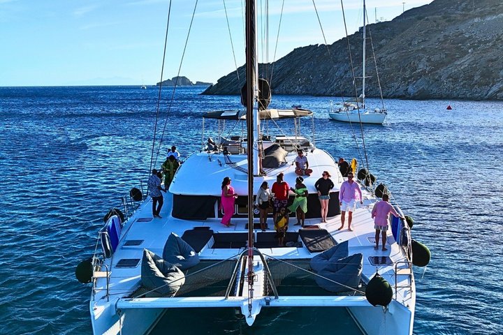 Mykonos Delos Rhenia Tägliche Kreuzfahrt mit Grill, Getränken und Transfer