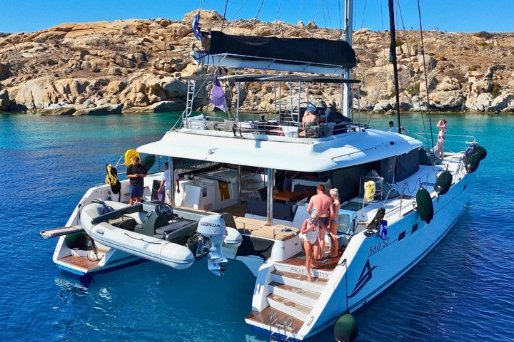 Mykonos Delos Rhenia Tägliche Kreuzfahrt mit Grill, Getränken und Transfer