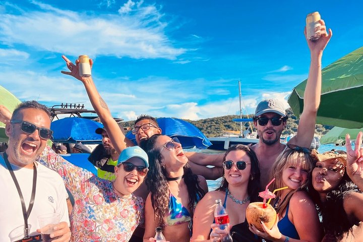 Visite des 5 îles du houblon de Carthagène : déjeuner, plongée avec tuba, clubs de plage, et plus encore