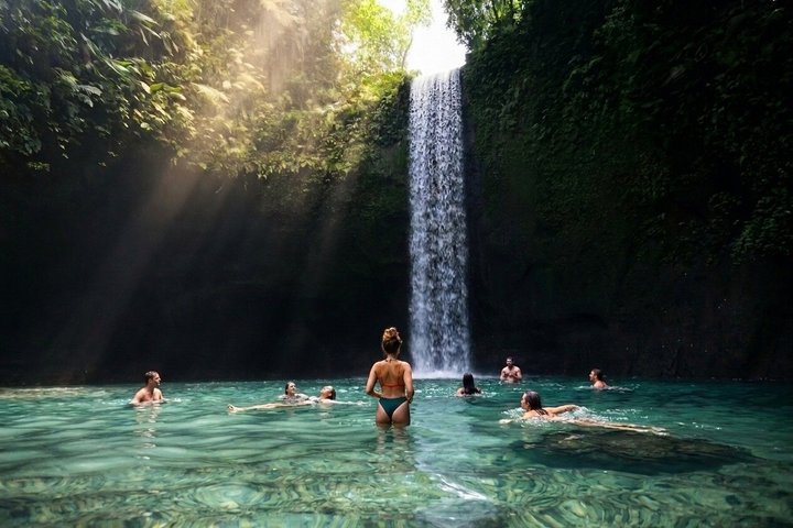 Ubud : All-inclusive privétour met waterval, tempel en rijstterras