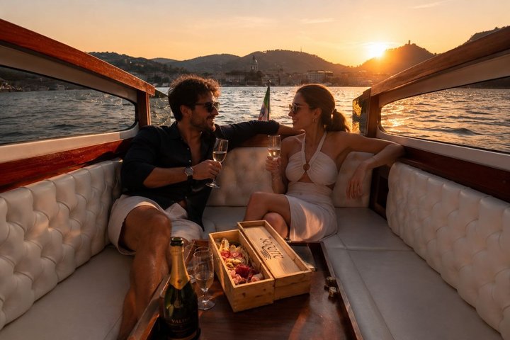 Privé rondvaart met een houten boot over het Comomeer en Italiaans glamour
