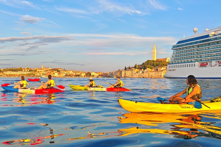 Rovinj fantastisk kajak tur-fri drikke & snorkling & spring & billeder