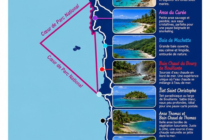 Location de bateau snorkeling bouillante à deshaies Guadeloupe