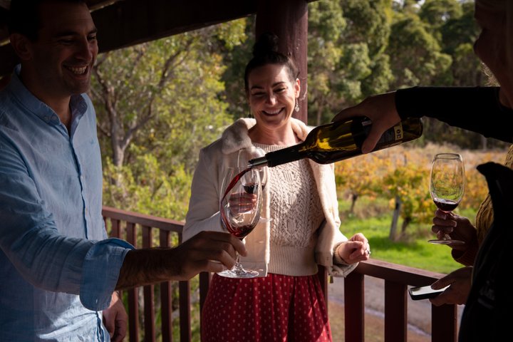 Margaret River Vino curado para grupos pequeños, café, almuerzo y bosque