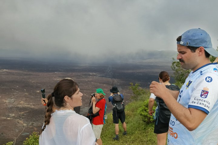 Wandeltocht naar de Sierra Negra-vulkaan en de Chico-vulkaan vanaf het eiland Isabela