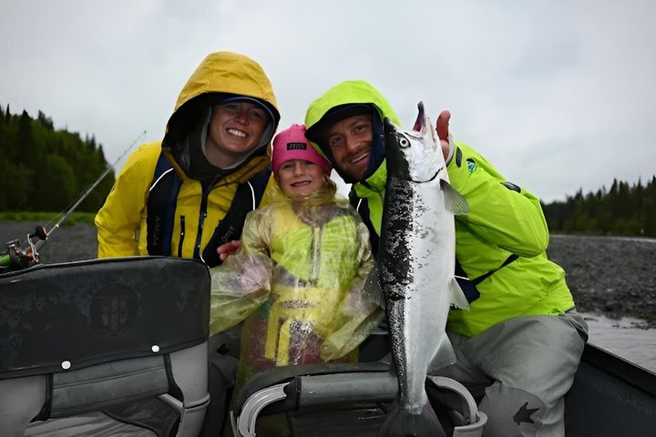 Halvdags guidet fiske tur på elven Kenai