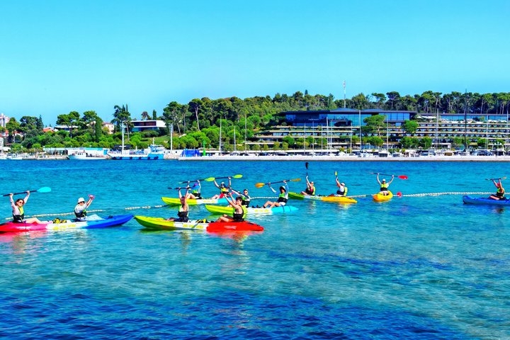 Rovinj fantastisk kajak tur-fri drikke & snorkling & spring & billeder