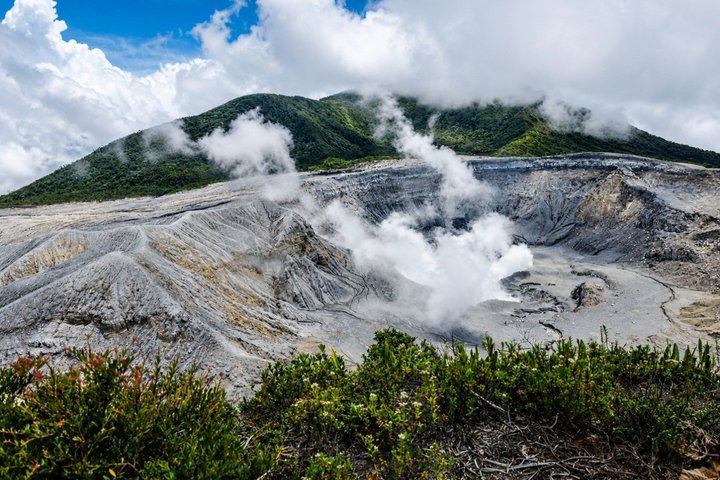 Expérience d'une journée complète sur le volcan Poas, les jardins de la cascade de La Paz et la plantation de café