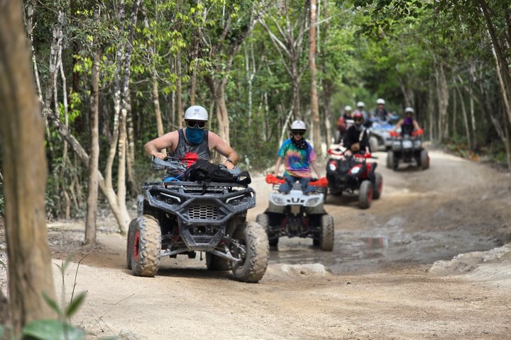 Visite en VTT des grottes de jade et du village maya de Cozumel