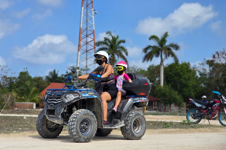 Visite en VTT des grottes de jade et du village maya de Cozumel