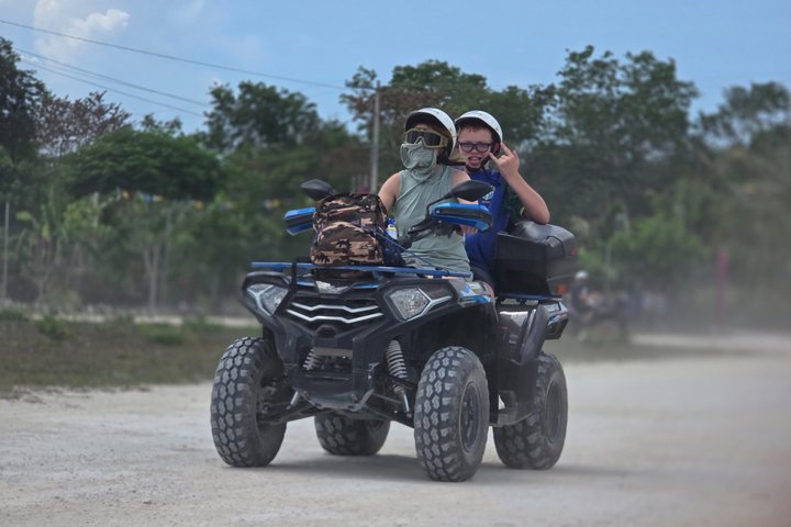 Visite en VTT des grottes de jade et du village maya de Cozumel