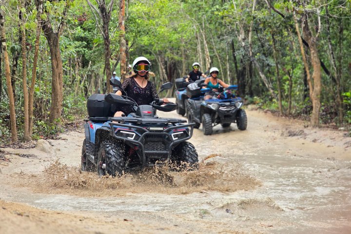 Visite en VTT des grottes de jade et du village maya de Cozumel
