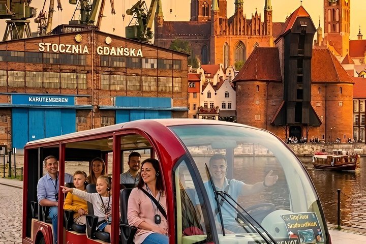 GDANSK Stadstour per golfkar Live gids & bezienswaardigheden 90min