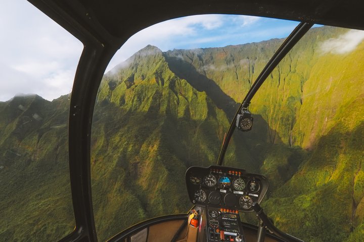 Experiencia en helicóptero privado en Kauaʻi : puerta abierta TODOS LOS ASIENTOS DE LA VENTANA