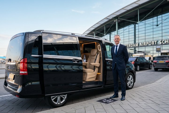 Amsterdam : Privat transfer till AMS flygplats ⇄ Amsterdam/Rotterdam