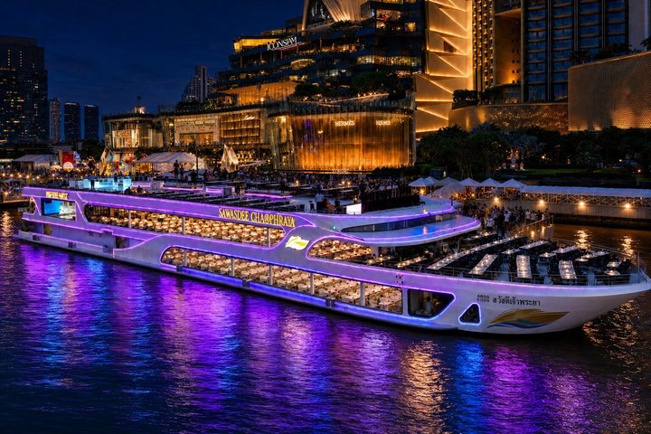 Dîner croisière de luxe à Bangkok avec spectacle culturel thaïlandais par Sawasdee