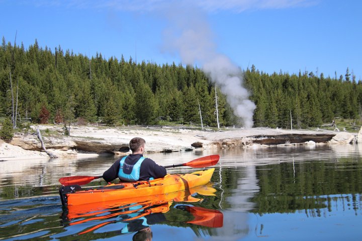 Lago Yellowstone e fontes termais / excursão matinal ou crepuscular de 3 horas