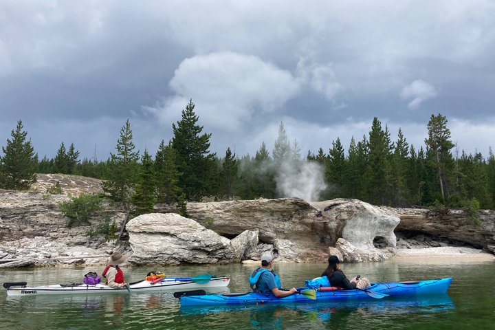 Lago Yellowstone e fontes termais / excursão matinal ou crepuscular de 3 horas
