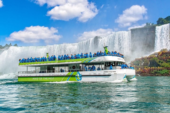 Ultimative Niagarafälle USA Tour mit Bootsfahrt, Höhle und Hotelabholung
