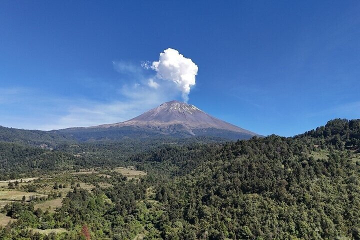 Atlixco Udsigt over Popocatépetl Vulkan Skovrute Tur