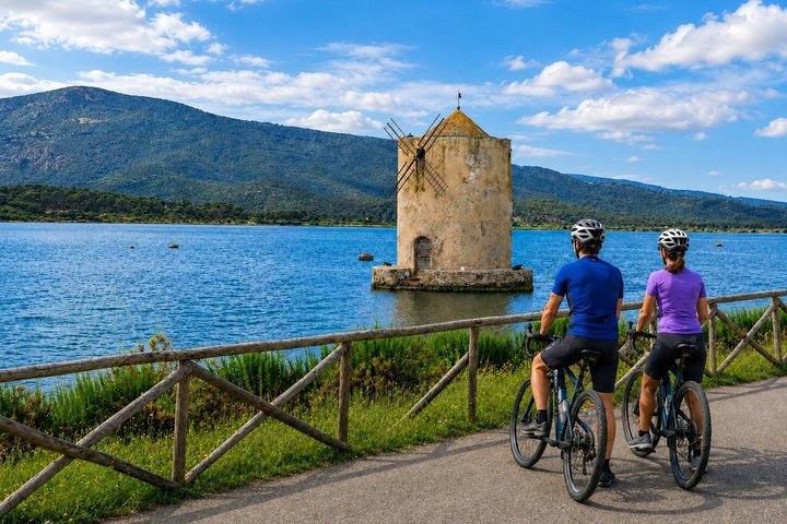 Argentario, Orbetello e Porto Ercole: passeio virtual guiado de bicicleta elétrica