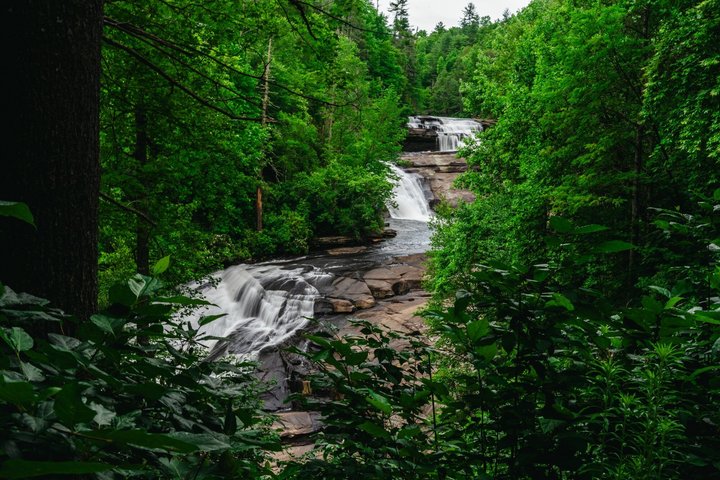 Blue Ridge Parkway og vandfald vandretur fra Asheville