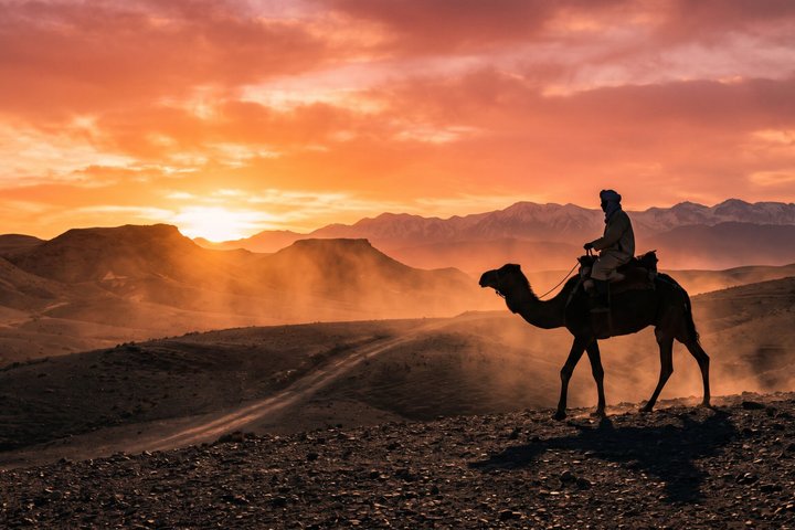 Marrakech Agafay Desert Dinner Quadbiking Sunset Kamel Ride