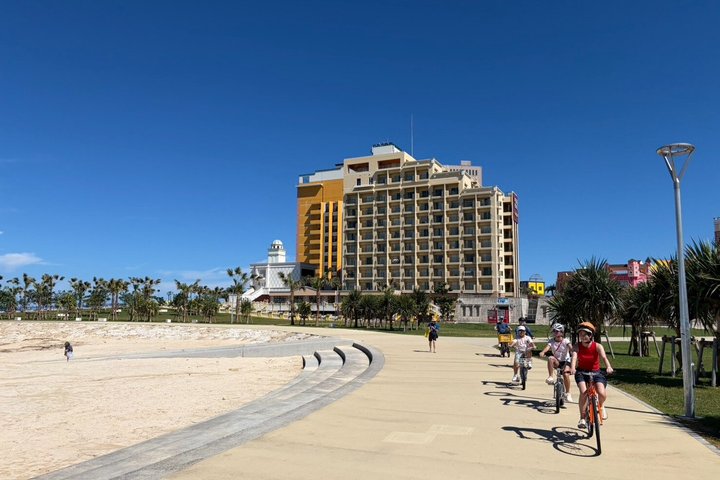 Okinawa Seaside Bike Tour a Chatan Pick-up disponibile