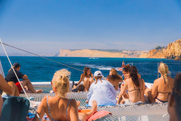 Golden Coast seiltur i 3,5 timer i Ponta da Piedade Lagos