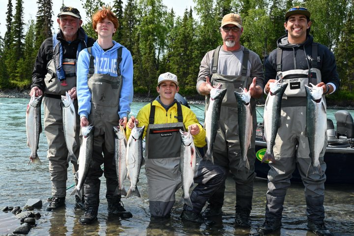 6 timmars dag guidad fiske Charter på Kenai River