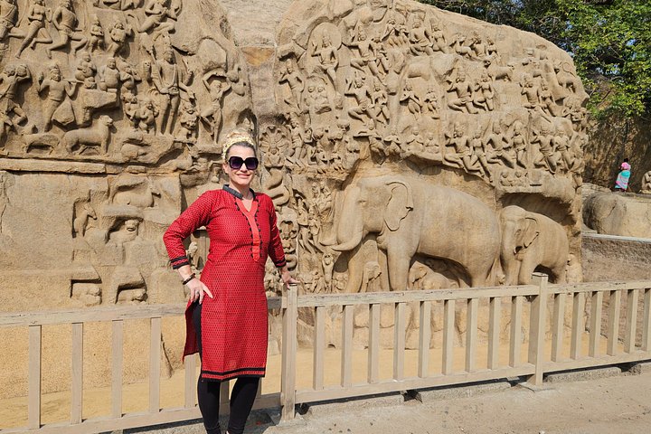 Privat Kanchipuram & Mahabalipuram dagstur från Chennai