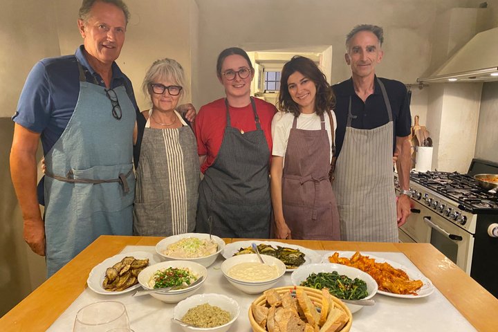Clase de cocina, cocina tradicional griega, en una isla griega.