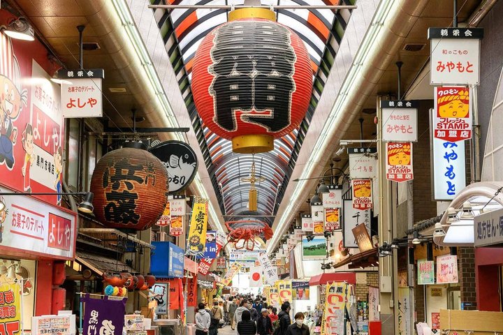 関西(KIX)レイオーバーツアー 電車で大阪観光&試食