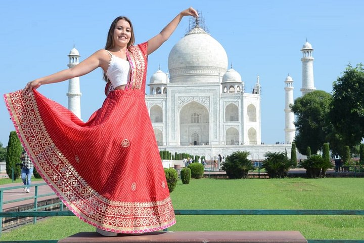 Tour guidato salta fila del forte di Taj Mahal e Agra con opzioni
