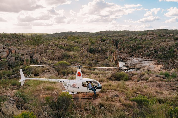 Helitour door Katherine Gorge en Edith Falls met afgelegen landing