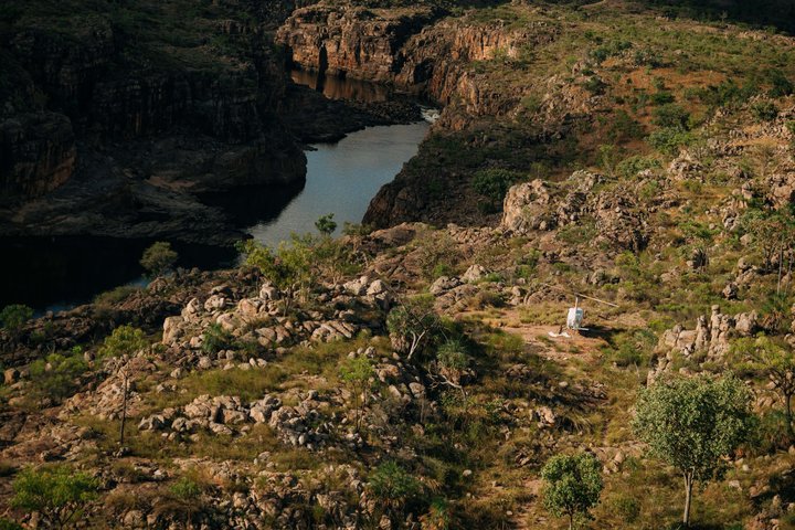 Helitour door Katherine Gorge en Edith Falls met afgelegen landing