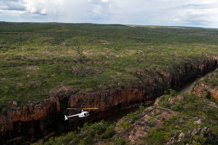 Helitour door Katherine Gorge en Edith Falls met afgelegen landing
